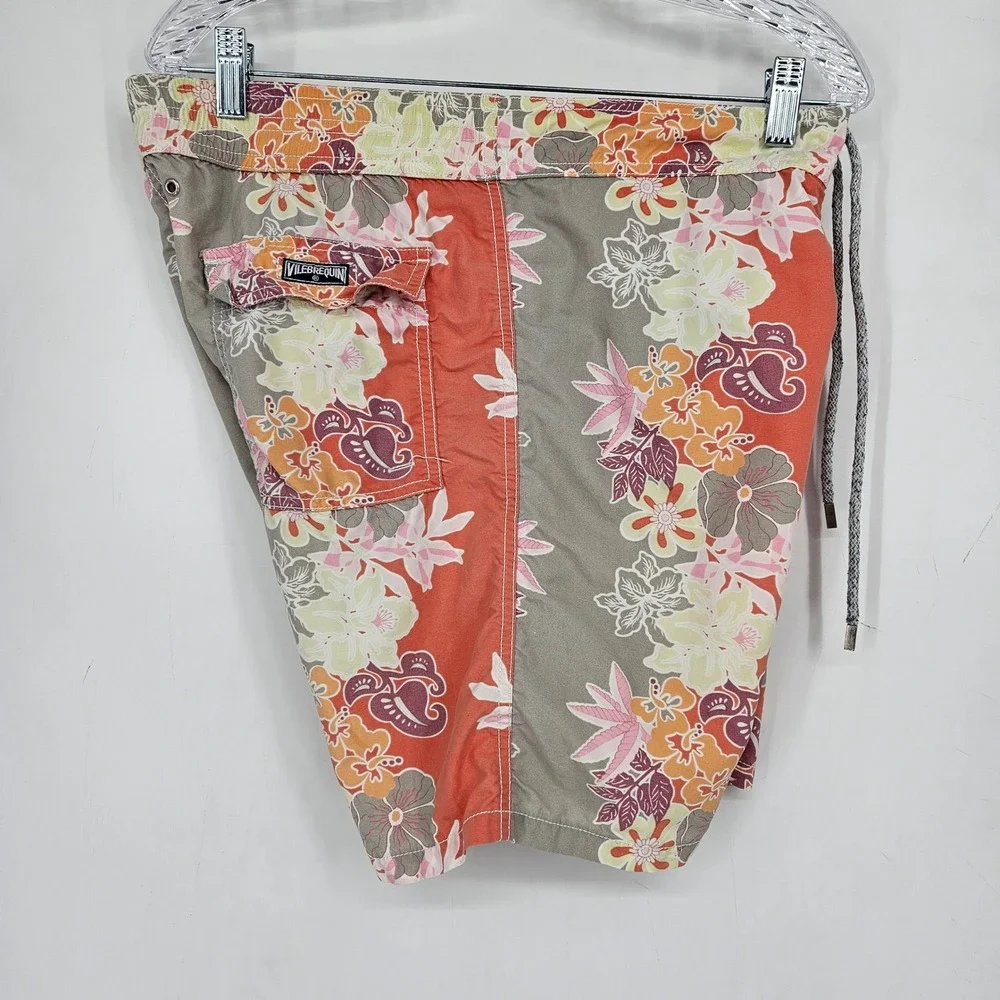 Vilebrequin Swim Trunks Mens Large Hawaiian Summer Beach Lined Shorts Floral